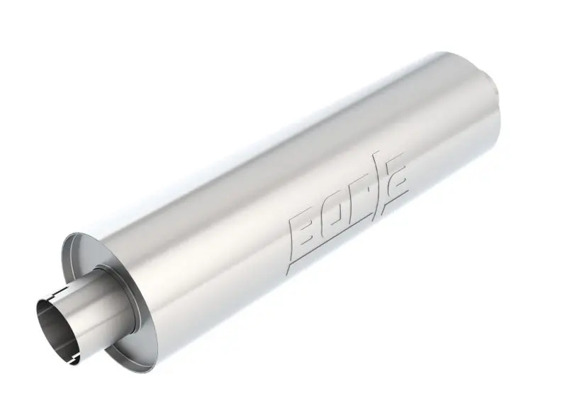 Borla BOR400500 Heavy Duty (Truck) Muffler - 3in Center-Center 24in X 6.75in Round (Notched) №2