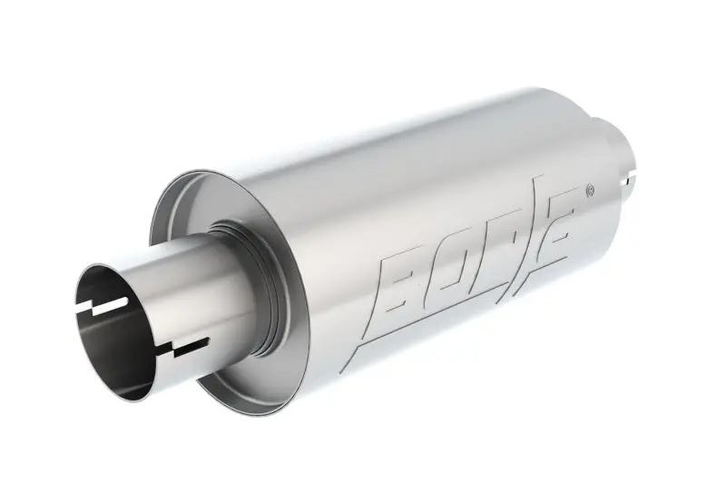 Borla BOR400497 S-Type Muffler 2.5in Inlet/Outlet 5in Round X 10in W/Notch