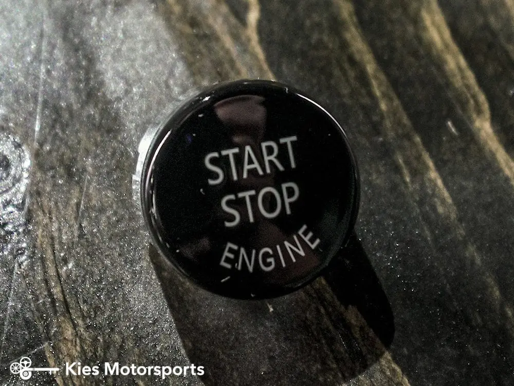 Colored Start Stop Buttons for BMW E & F Chassis Vehicle (Various Colors) - E Series Black №3