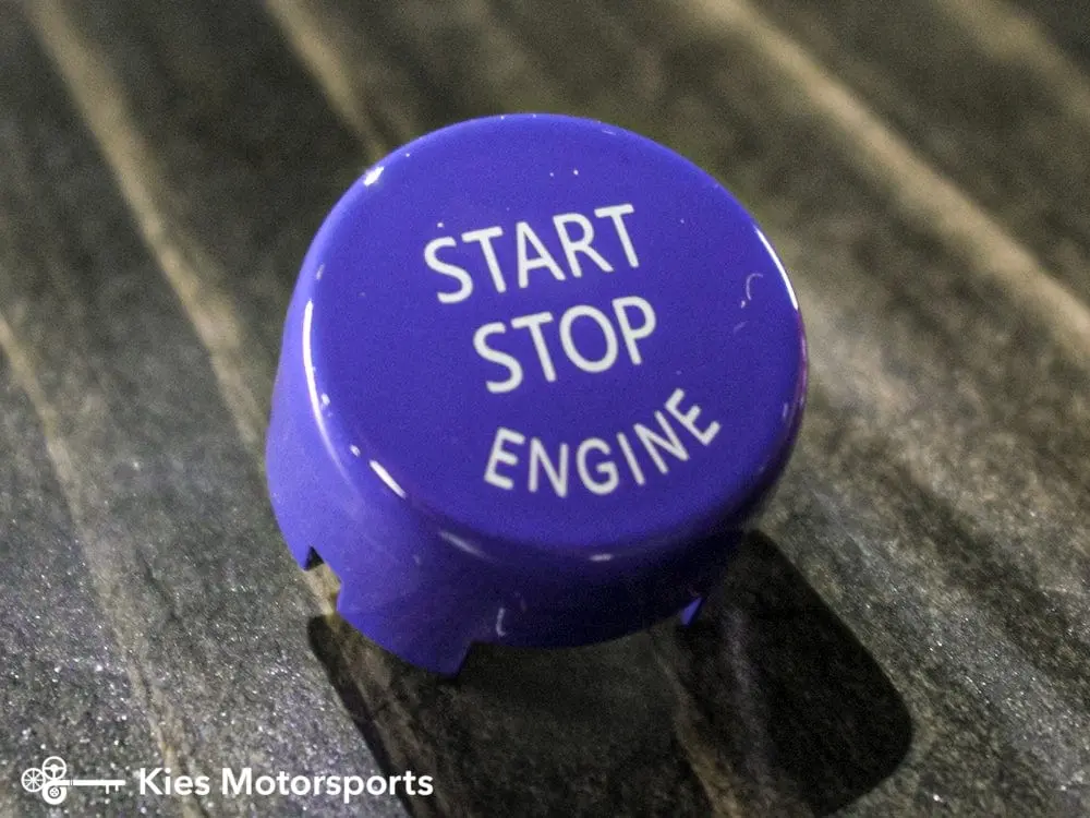 Colored Start Stop Buttons for BMW E & F Chassis Vehicle (Various Colors) - E Series Blue №4