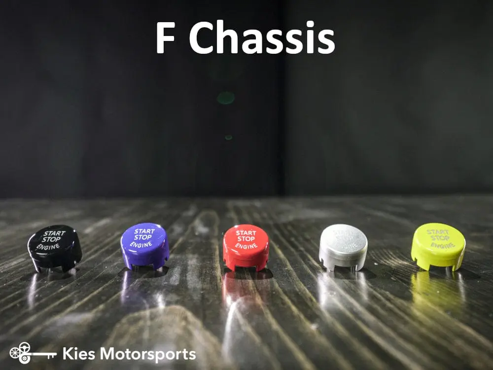 Colored Start Stop Buttons for BMW E & F Chassis Vehicle (Various Colors) - F Series Yellow №1