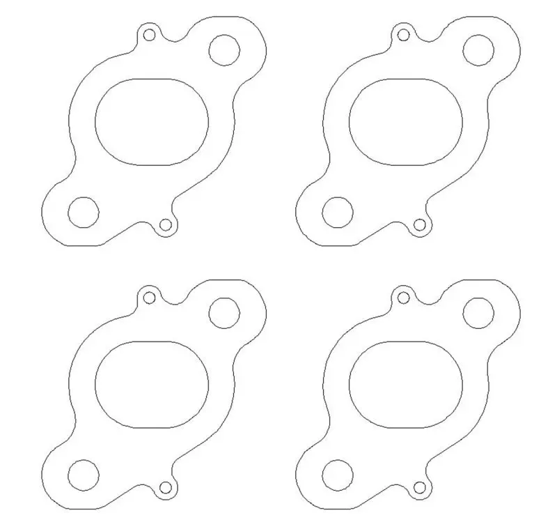 Cometic CGSC4523 Nissan CA18 DET .030 Inch DOHC Exhaust Gasket (4 Pcs Per Kit) №2