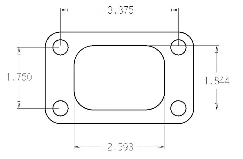 Cometic CGSC4514 Turbo FLG T3/T4 Turbine Inlet Exhaust Gasket №3