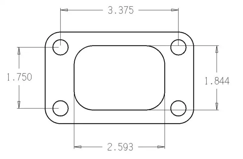 Cometic CGSC4514 Turbo FLG T3/T4 Turbine Inlet Exhaust Gasket №5