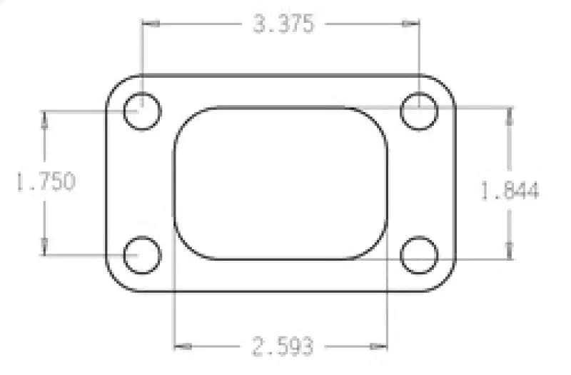 Cometic CGSC4514 Turbo FLG T3/T4 Turbine Inlet Exhaust Gasket №6