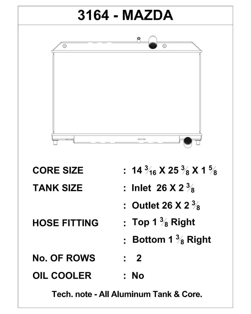 CSF CSF3164 04-08 Mazda RX-8 Radiator №8