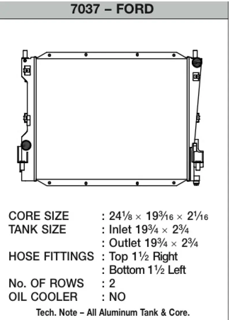 CSF CSF7037 05-14 Ford Mustang Radiator №7