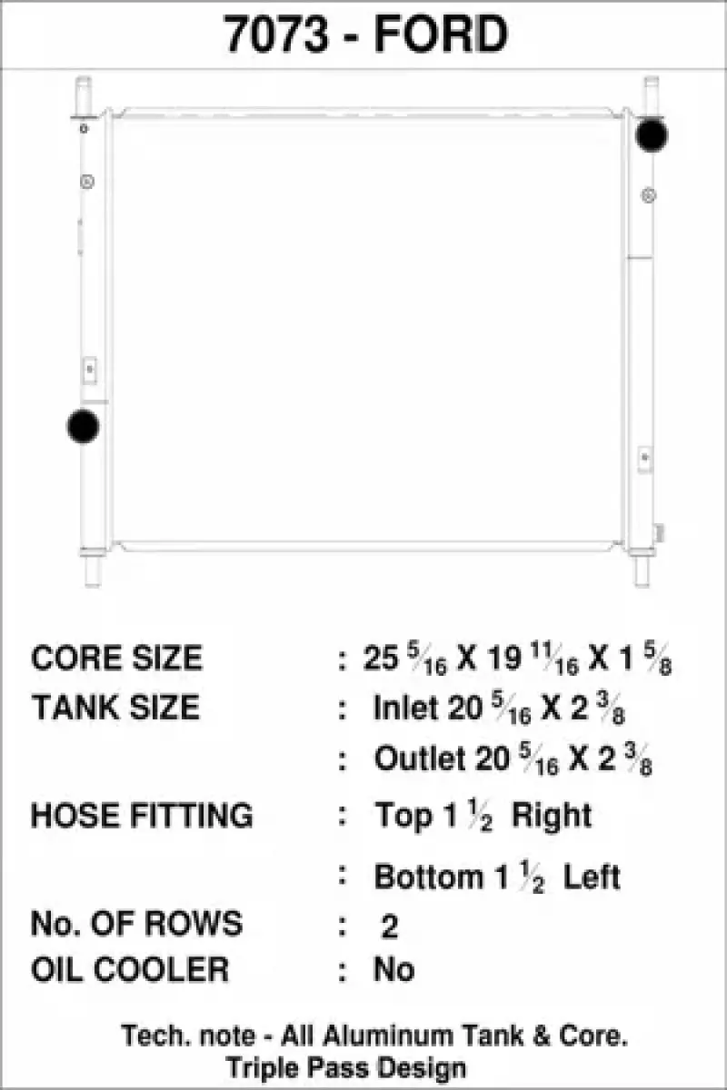 CSF CSF7073 2015+ Ford Mustang GT 5.0L Radiator №3