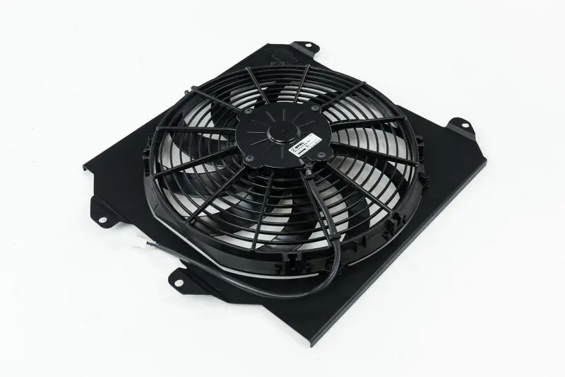 CSF CSF2858FB 92-00 Honda Civic All-Aluminum Fan Shroud W/12in SPAL Fan - Black Finish