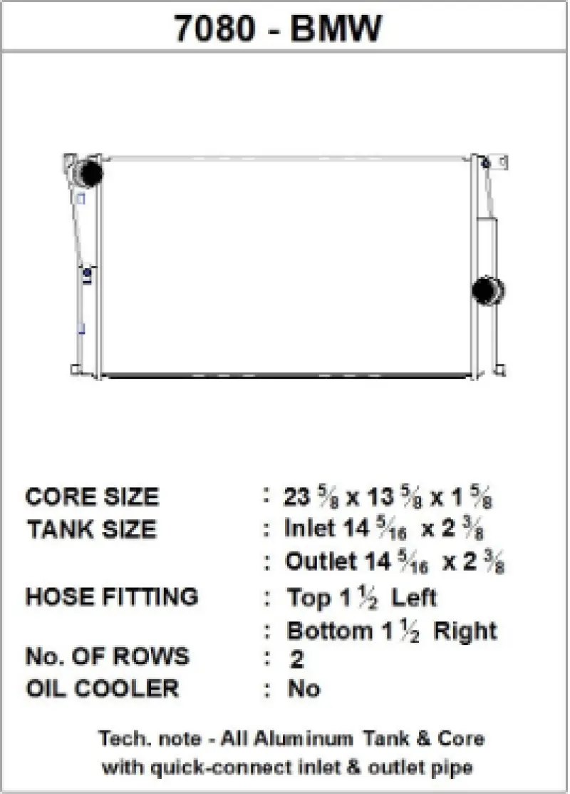 CSF BMW 2 Seires (F22/F23) / BMW 3 Series (F30/F31/F34) / BMW 4 Series (F32/F33/F36) M/T Radiators №3