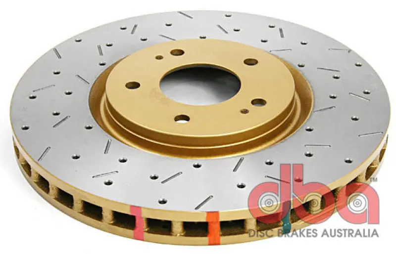 DBA DBA4418XS 03-05 Evo 8/9 Front Drilled & Slotted 4000 Series Rotor №1