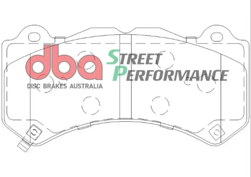 DBA DBADB2375SP 07-22 Nissan GT-R R35 Front Street Performance Brake Pad Kit №4