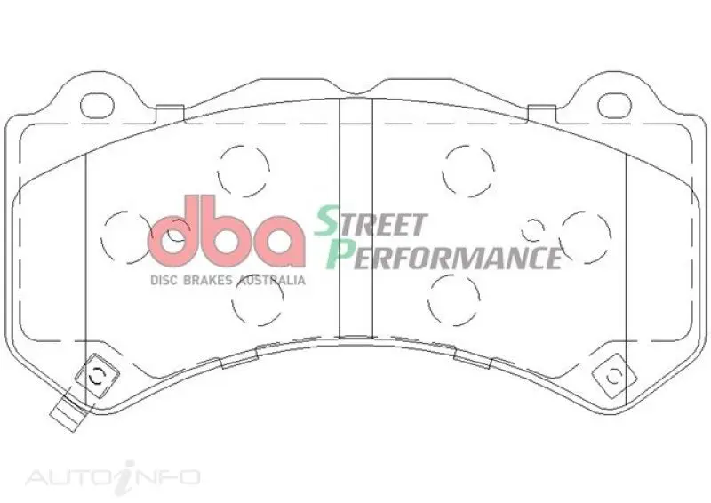 DBA DBADB2375SP 07-22 Nissan GT-R R35 Front Street Performance Brake Pad Kit №5