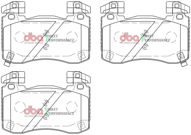 DBA DBADB15003SP 2018+ Kia Stinger V6 Twin Turbo SP Performance Front Brake Pads №4