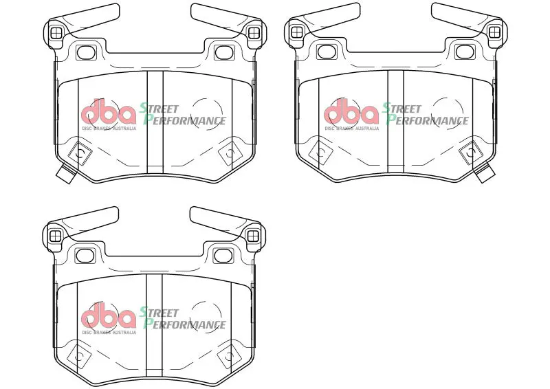 DBA DBADB15004SP 2018+ Kia Stinger V6 Twin Turbo SP Performance Rear Brake Pads №4