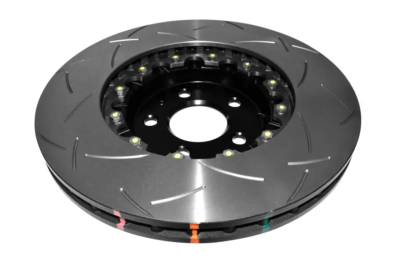 DBA DBA52994BLKS 97-04 Corvette C5/C6 Front Slotted 5000 Series 2 Piece Rotor Assembled W/ Black Hat №5