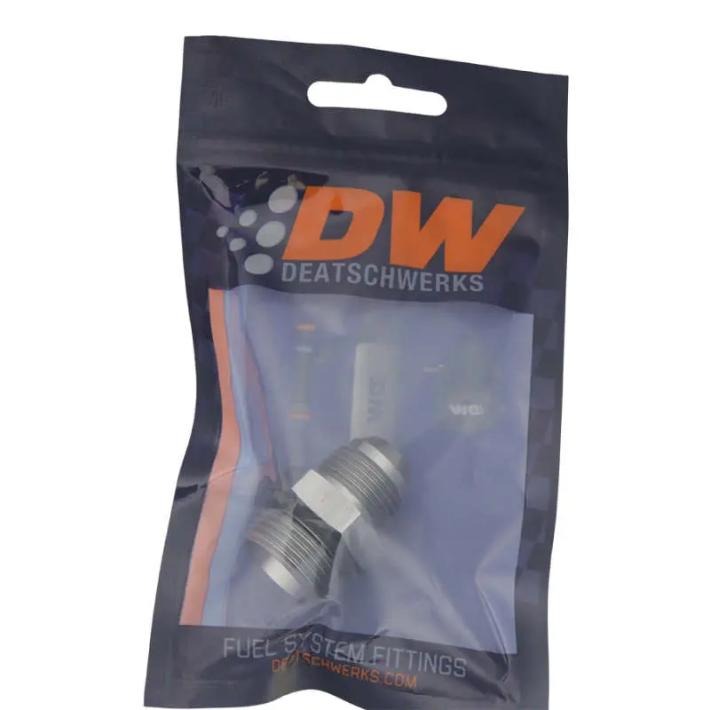 Deatschwerks DWK6-02-0406 10AN ORB Male To 8AN Male Flare Adapter (Incl. O-Ring) №5