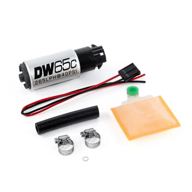 Deatschwerks DWK9-652-1000 265 LPH Compact In-Tank Fuel Pump W/ Clips & Universal Install Kit