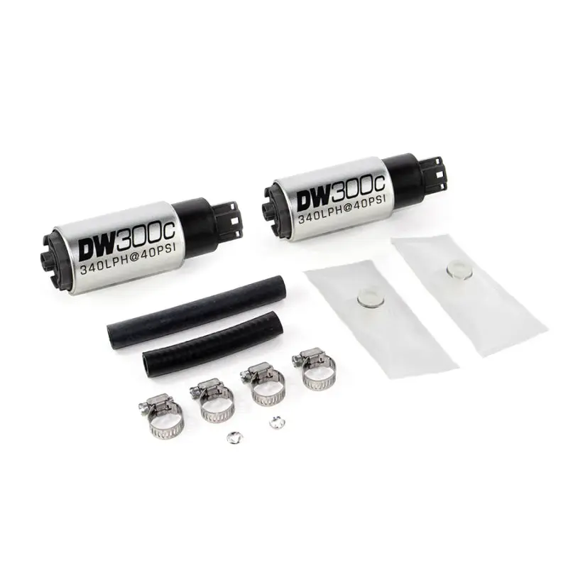 Deatschwerks DWK9-307-1013 340lph DW300C Compact Fuel Pump W/ 99-04 Ford Lightning Set Up Kit (W/O Mounting Clips)