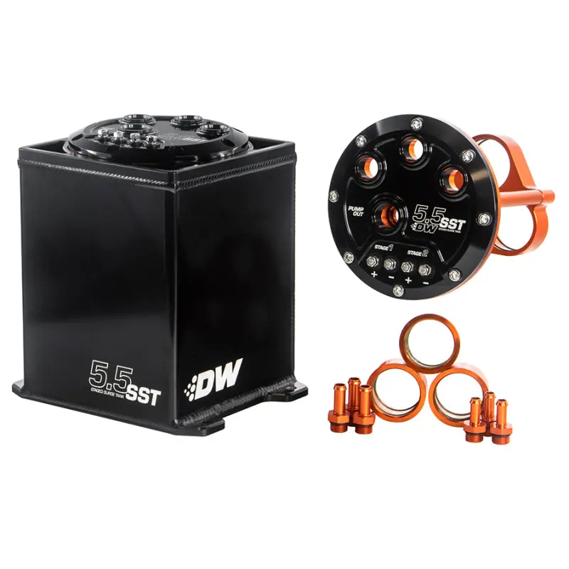 Deatschwerks DWK6-000-55ST 5.5L Modular Surge Tank (1-3 DW200/300/400 Fuel Pumps) (Pumps Not Included)