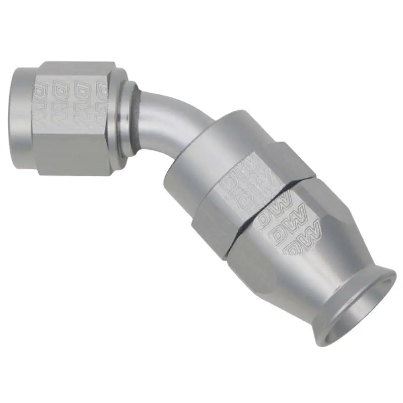 Deatschwerks DWK6-02-0851 6AN Female Swivel 45-Degree Hose End PTFE (Incl. 1 Olive Insert)