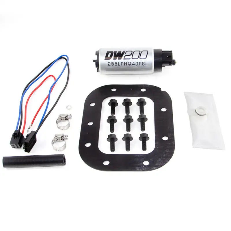 Deatschwerks DWK9-201-1028 86-89 Chevy Corvette 5.7L DW200 255 LPH In-Tank Fuel Pump W/ Install Kit