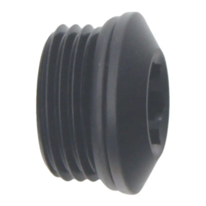 Deatschwerks DWK6-02-0718-B 8AN ORB Male Plug Low Profile Internal Allen/Hex (Incl O-Ring) Anodized Matte Black