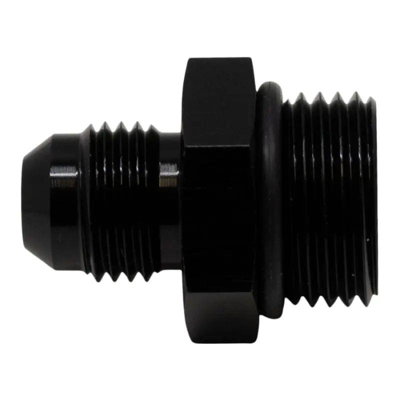 Deatschwerks DWK6-02-0401-B 8AN ORB Male To 6AN Male Flare Adapter (Incl O-Ring) - Anodized Matte Black №2