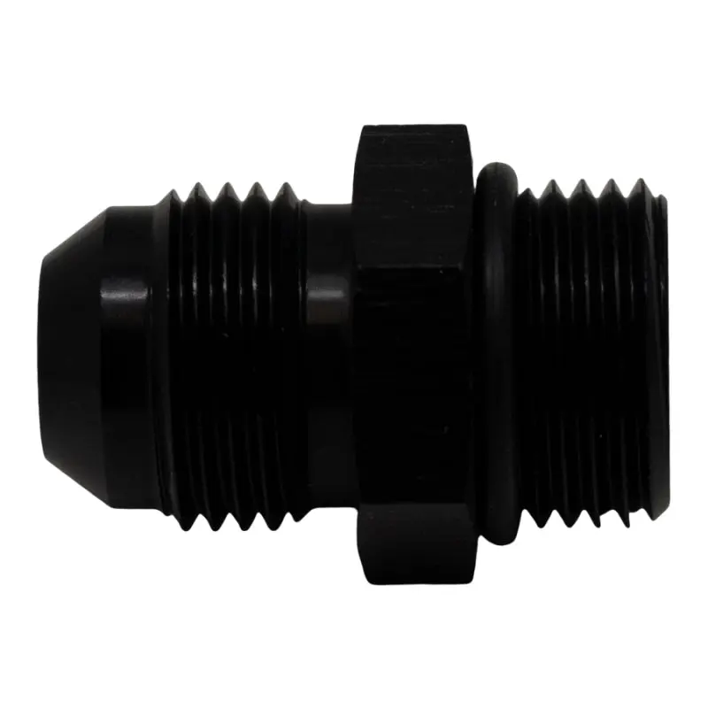 Deatschwerks DWK6-02-0402-B 8AN ORB Male To 8AN Male Flare Adapter (Incl O-Ring) - Anodized Matte Black №2