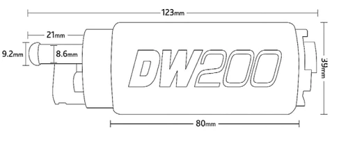 DEATSCHWERKS 9-201-0791 Паливний насос DW200 погружний 255 л/г з комплектом для встановлення на SUBARU до 2007 року №3