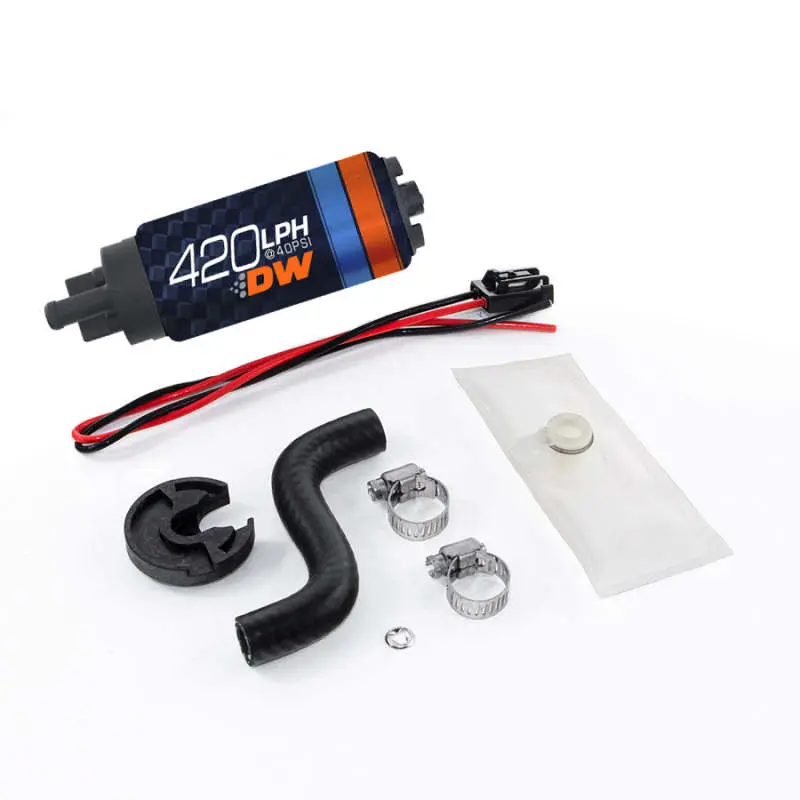 Deatschwerks DWK9-421-1014 DW420 Series 420lph In-Tank Fuel Pump W/ Install Kit For 85-97 Ford Mustang