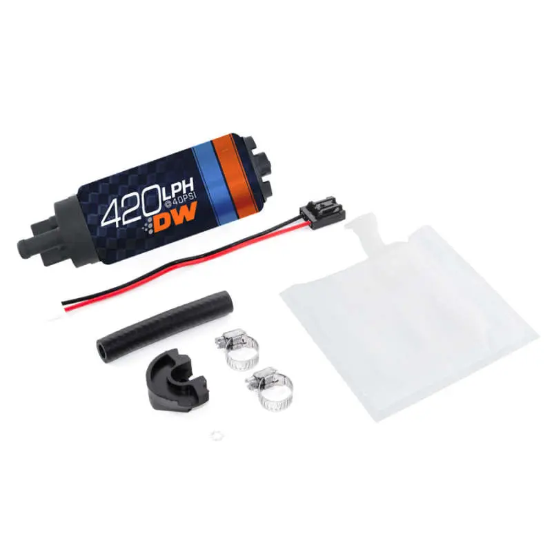 Deatschwerks DWK9-421-0791 DW420 Series 420lph In-Tank Fuel Pump W/ Install Kit For Forester 97-07 Impreza