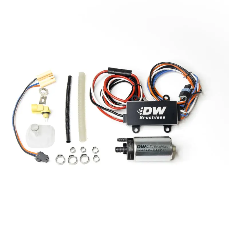 Deatschwerks DWK9-442-C103-0906 DW440 440lph Brushless Fuel Pump W/ PWM Controller & Install Kit 2015+ Ford Mustang GT