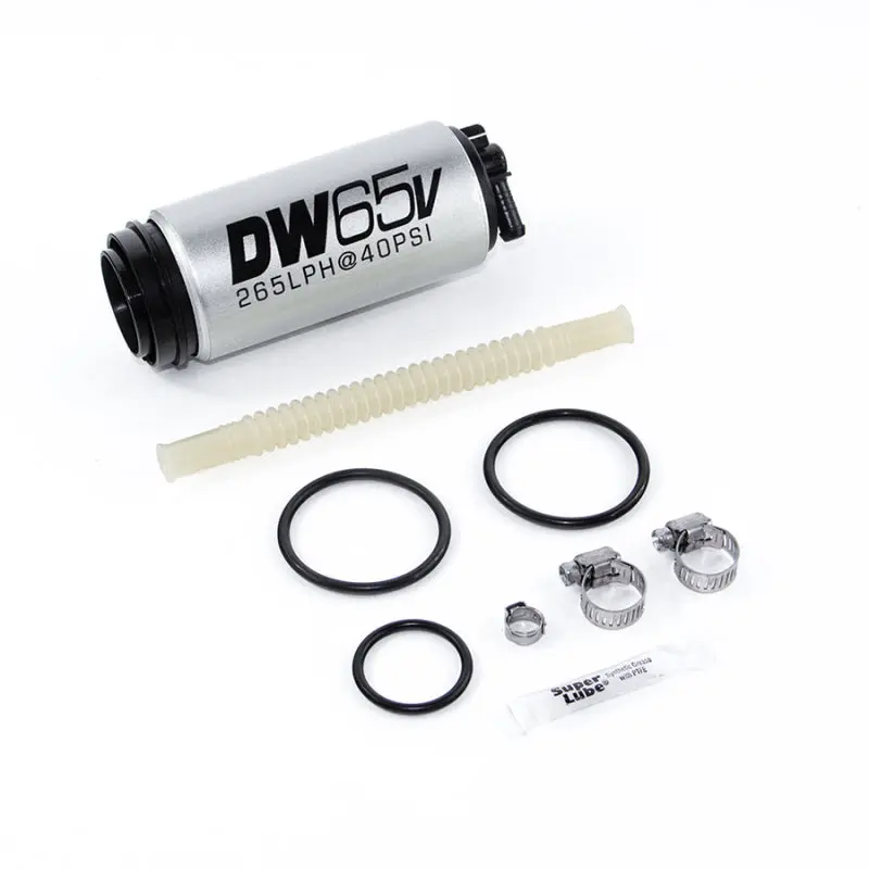 Deatschwerks DWK9-654-1025 DW65v Series 265 LPH Compact In-Tank Fuel Pump W/ VW/Audi 1.8T FWD Set Up Kit