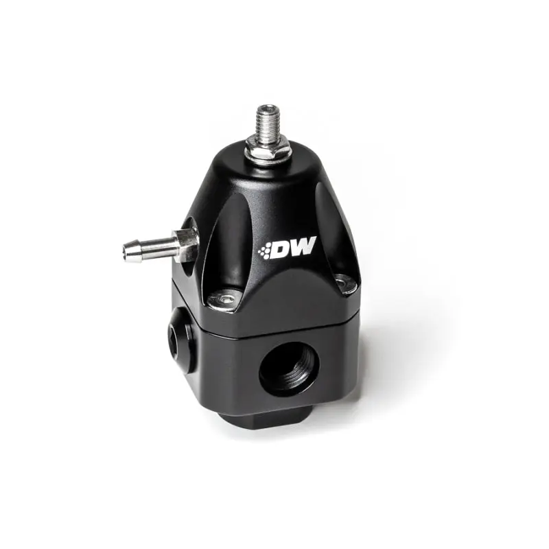 Deatschwerks DWK6-1002-FRB DWR1000c Adjustable Fuel Pressure Regulator Dual 6AN Inlet And 6AN Outlet - Black