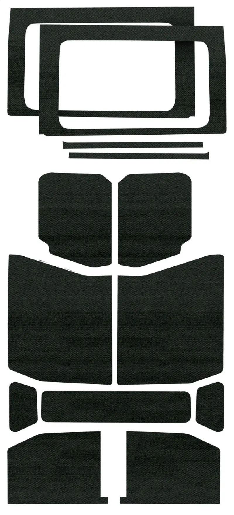 DEI DEI50178 18-23 Jeep Wrangler JL 4-Door Boom Mat Complete Headliner Kit - 13 Piece - Black №2