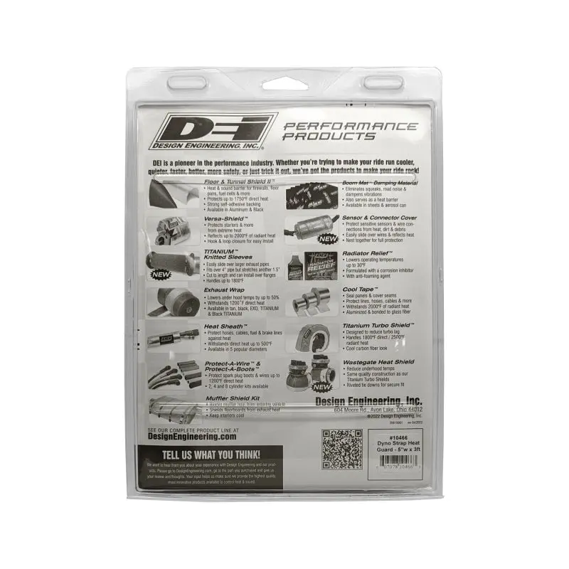 DEI DEI10466 Dyno Strap Heat Guard 5in W X 3ft - Aluminized №9