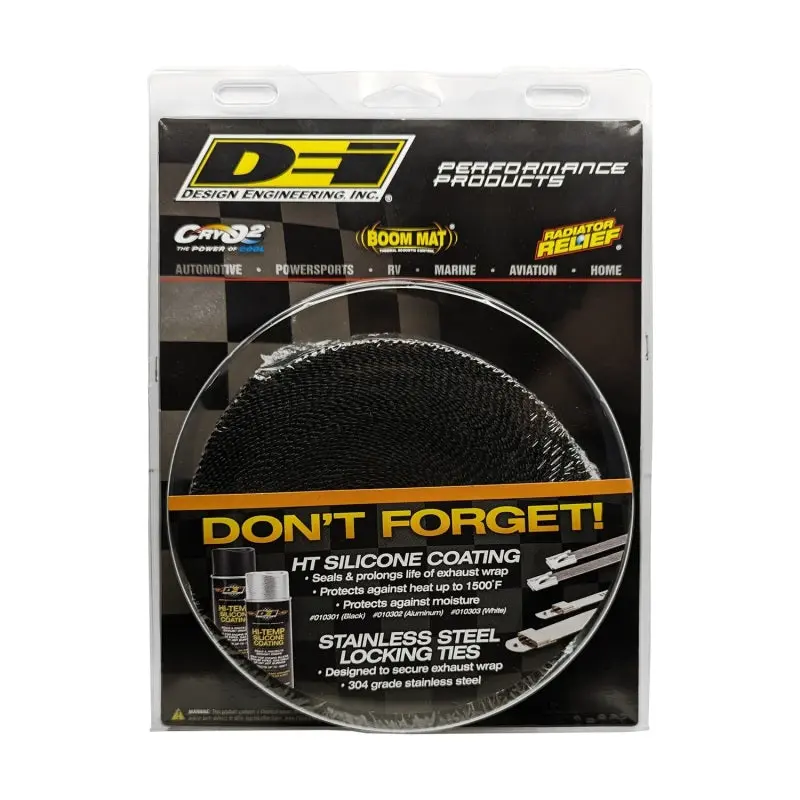 DEI DEI10003 Exhaust Wrap 2in X 50ft - Titanium - Black №4