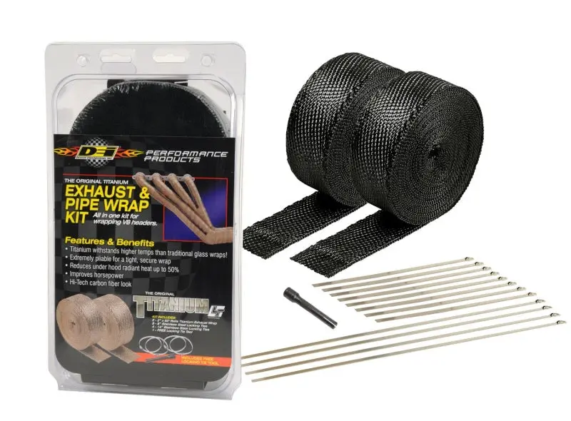 DEI DEI10073 Exhaust Wrap Kit - Black Titanium Wrap Locking Ties & Locking Tie Tool №2