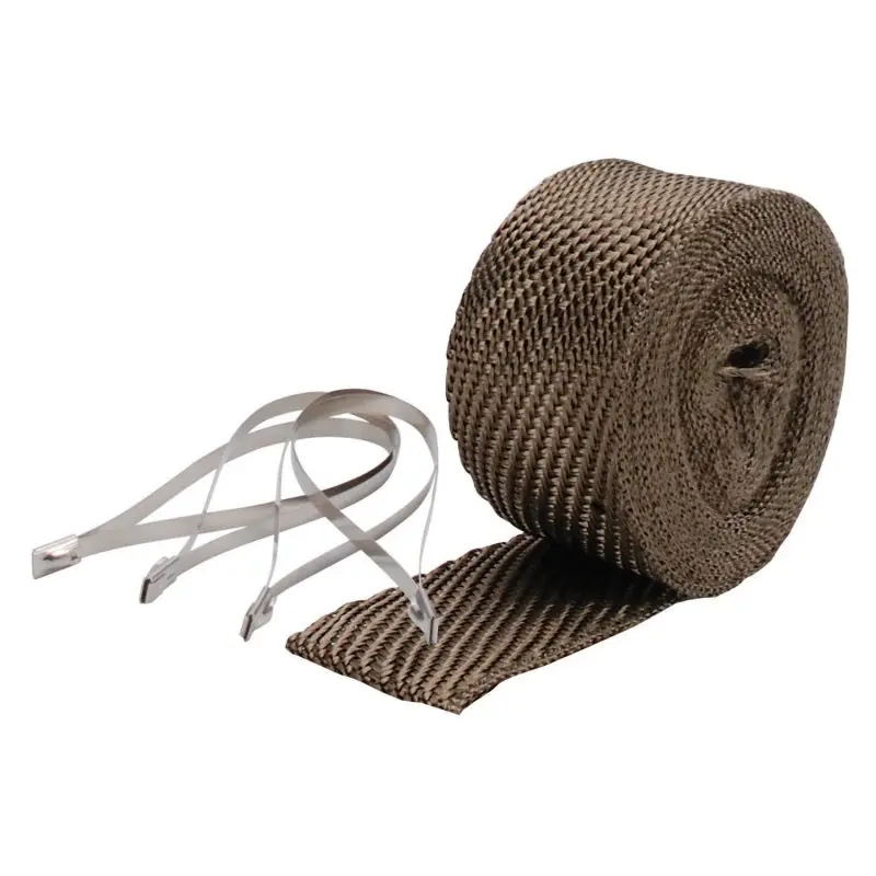 DEI DEI10123 Exhaust Wrap Kit - Pipe Wrap And Locking Tie - Titanium №2