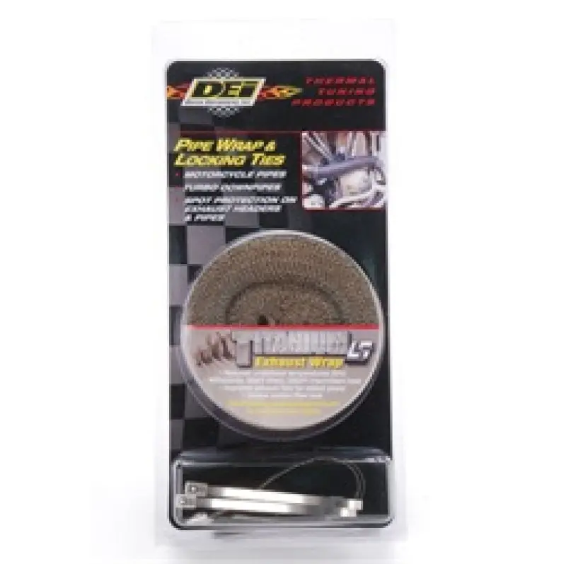 DEI DEI10123 Exhaust Wrap Kit - Pipe Wrap And Locking Tie - Titanium №4