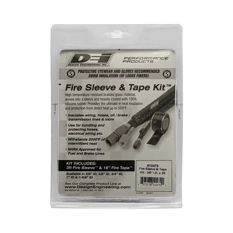 DEI DEI10470 Fire Sleeve And Tape Kit 3/8in I.D. X 3ft №6