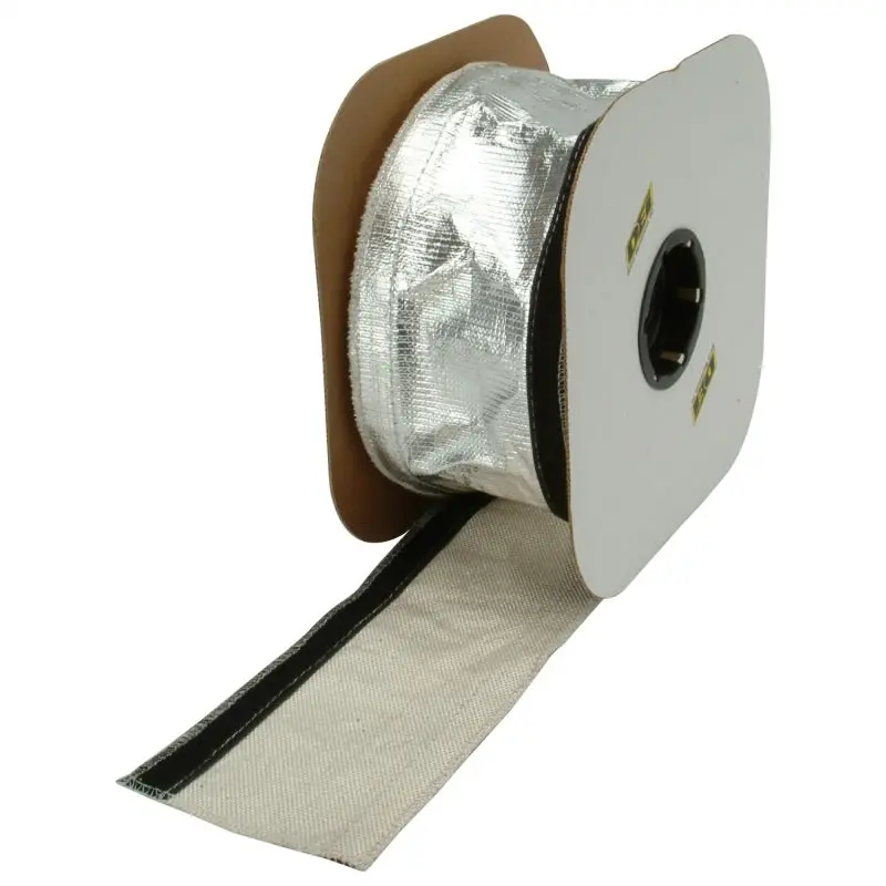 DEI DEI93487 Heat Shroud 2-1/2in X 50ft Spool - Aluminized Sleeving-Hook And Loop Edge