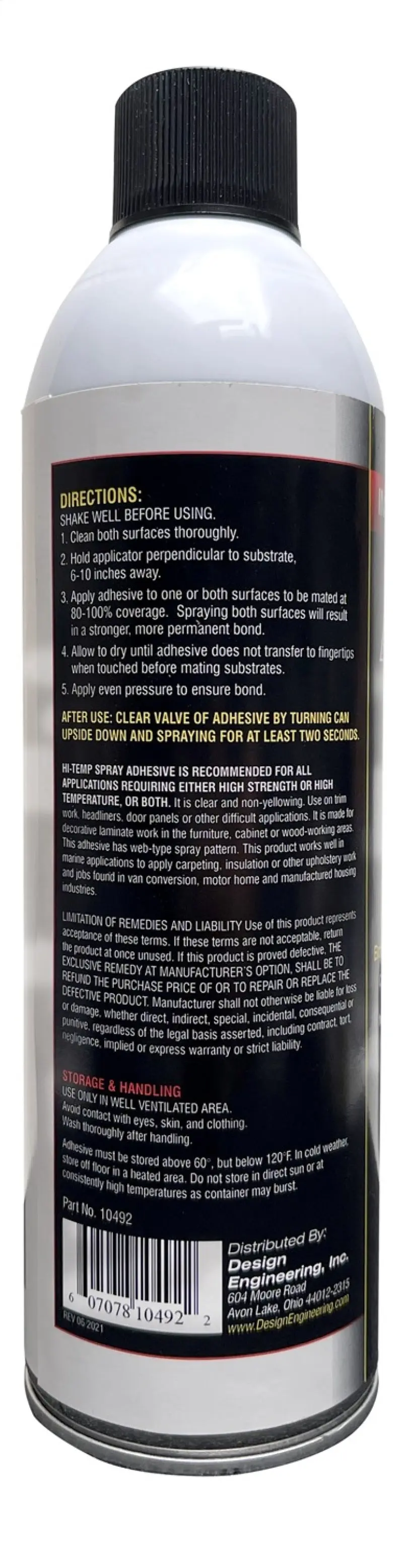 DEI DEI10492 Hi Temp Spray Adhesive 13.3 Oz. Can №8