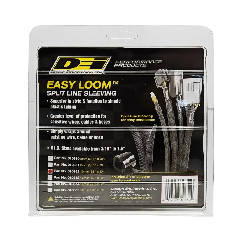 DEI DEI10652 Split Wire Sleeve Easy Loom 10mm-3/8in X 20 Black №3