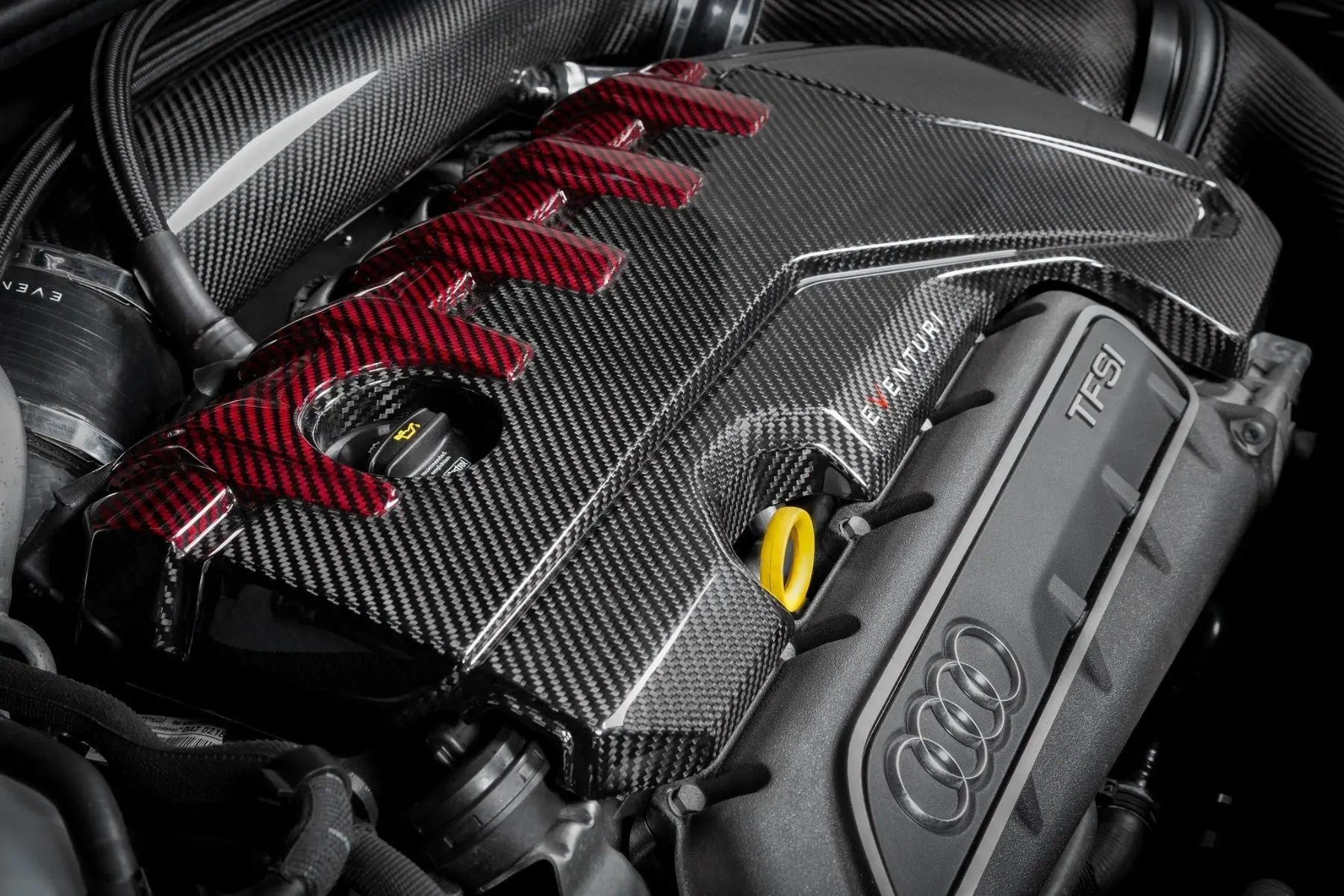 Eventuri EVE-ST38V8S-CF-ENG Carbon Fibre Engine Cover - Audi RS3 8V | 8Y | TT-RS 8S | RSQ3 №5