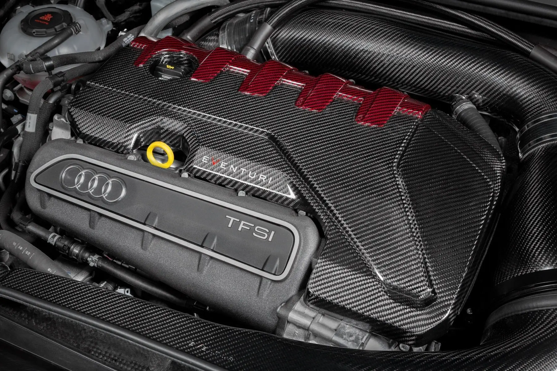 Eventuri EVE-ST38V8S-CF-ENG Carbon Fibre Engine Cover - Audi RS3 8V | 8Y | TT-RS 8S | RSQ3 №6