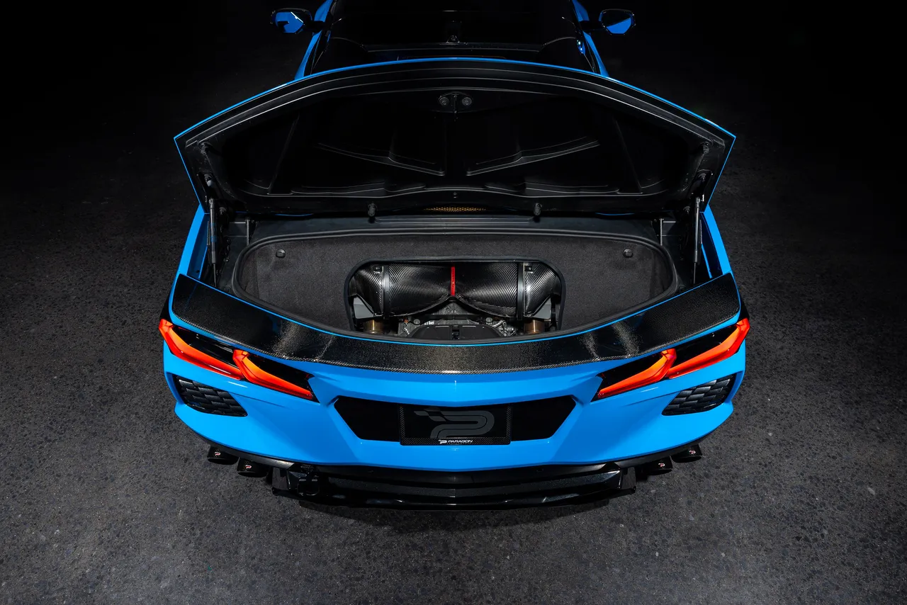 EVENTURI EVE-C8VT-CF-INT Впускна система карбон з прозорою кришкою CHEVROLET Corvette C8 №8
