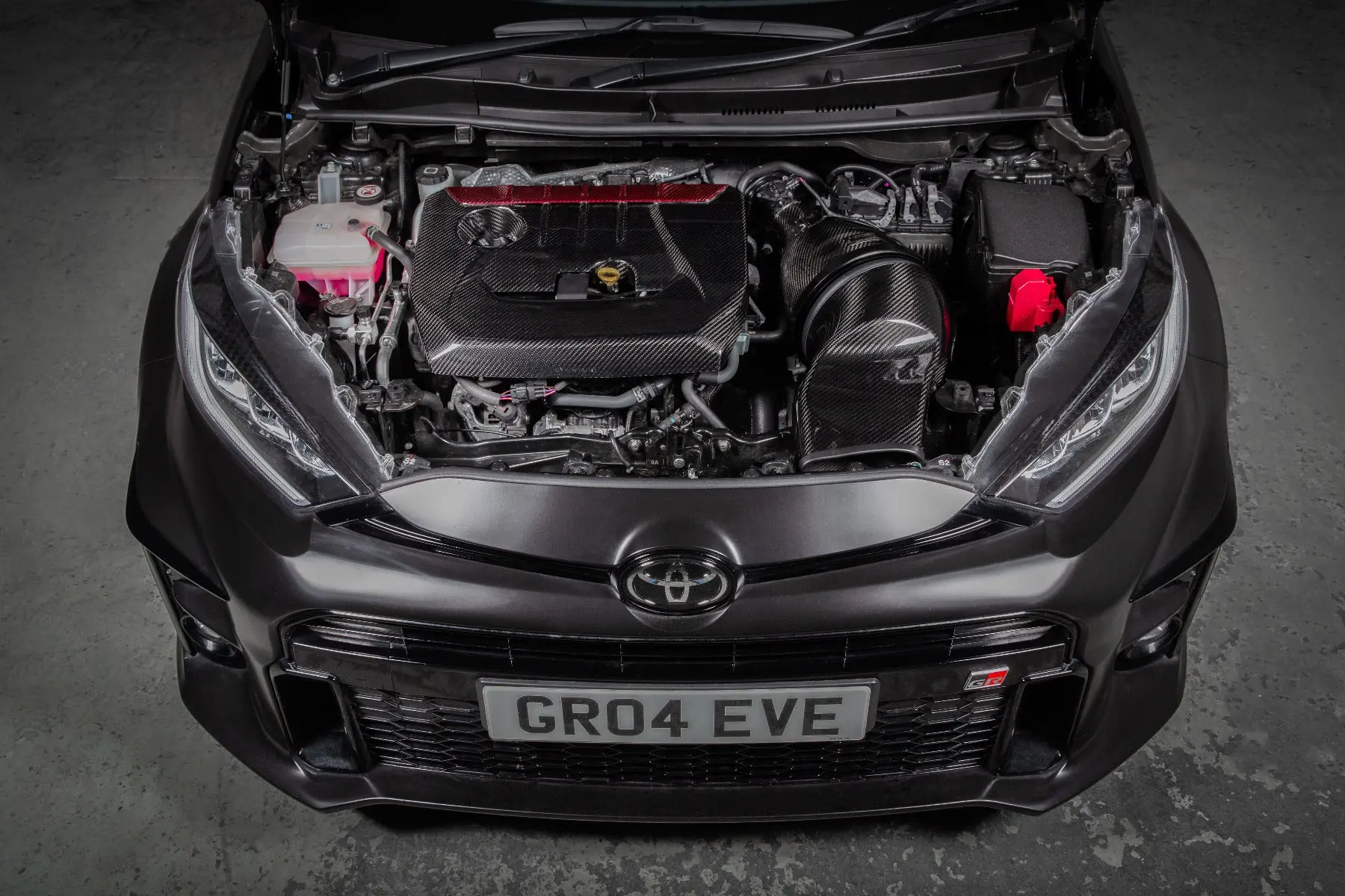 Eventuri EVE-GR4-CF-ENG Gloss Carbon Fibre Engine Cover - Toyota GR Yaris | GR Corolla №5