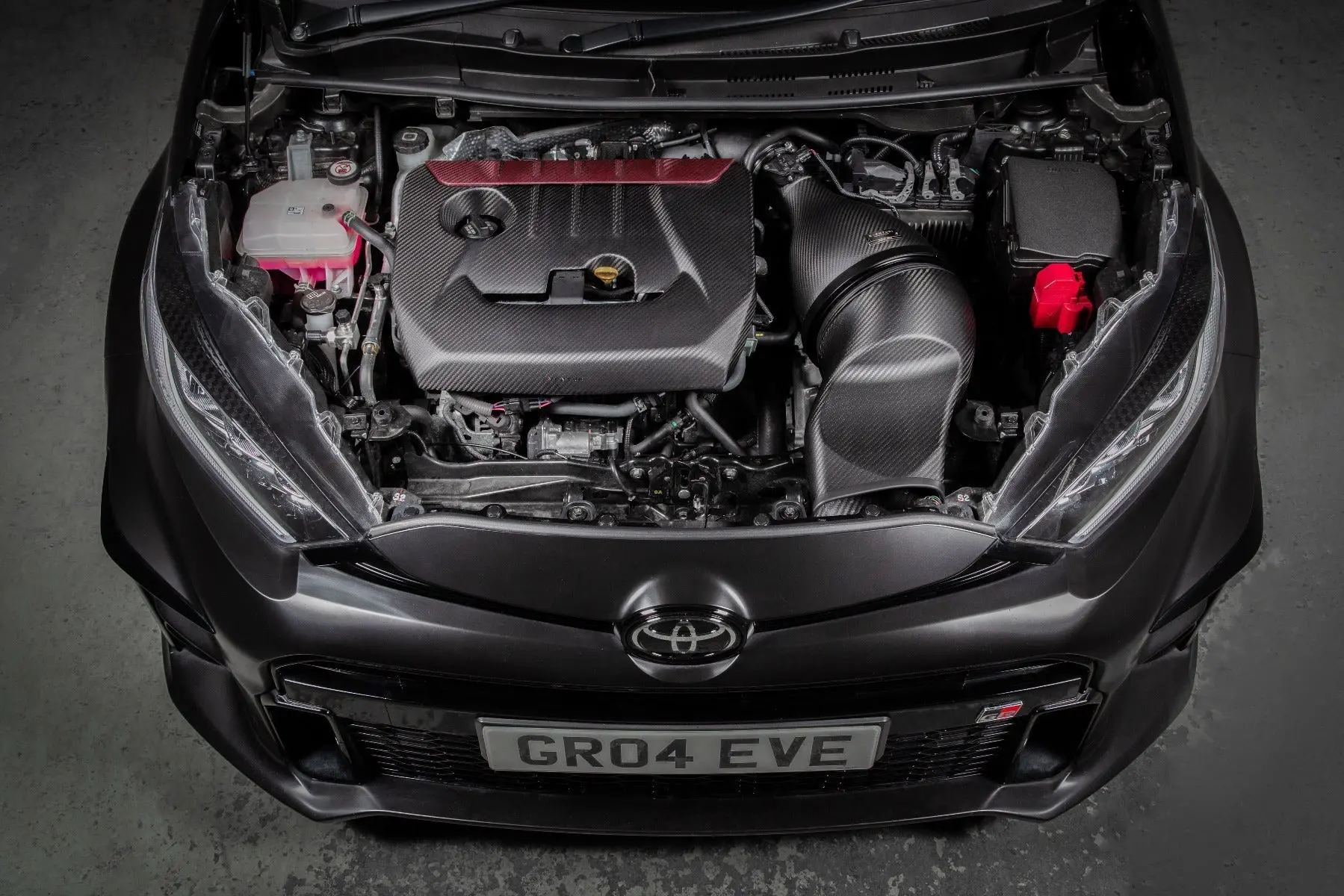 Eventuri EVE-GR4-CFM-ENG Matte Carbon Fibre Engine Cover - Toyota GR Yaris | GR Corolla №7